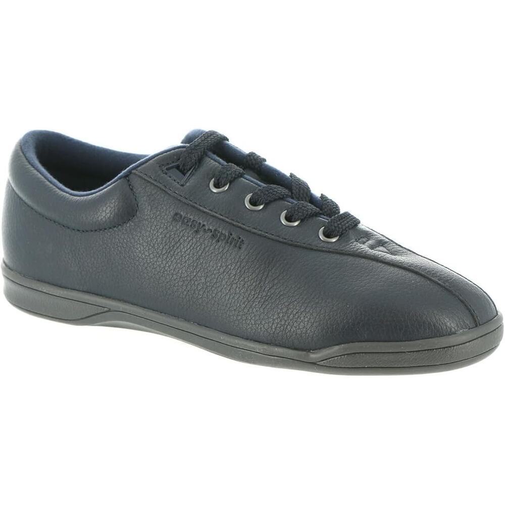 NEW Easy Spirit Women's 6.5 AP1 Leather Walking Shoes Navy Blue